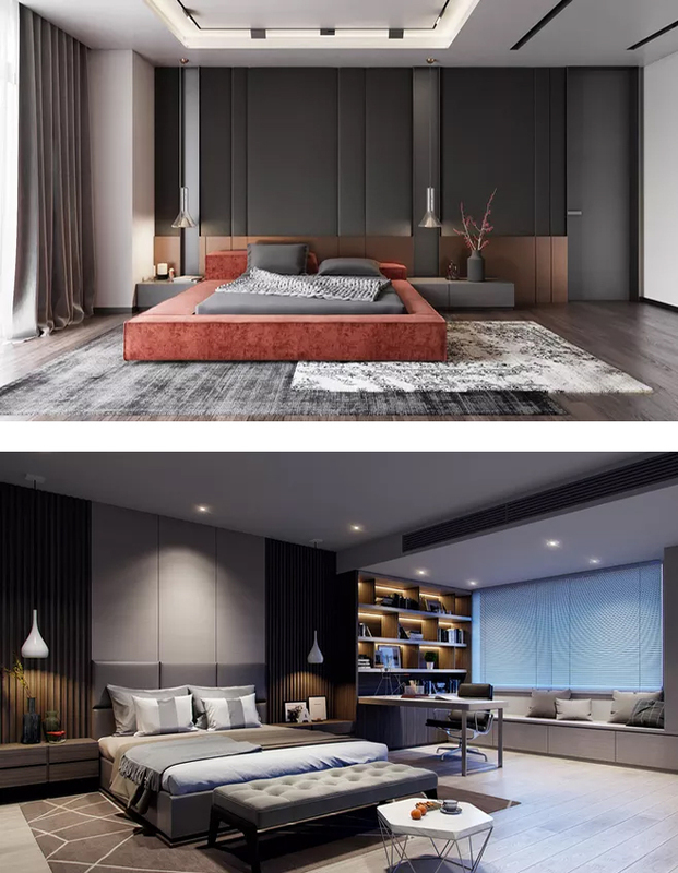 用禾香板打造霸总风卧室